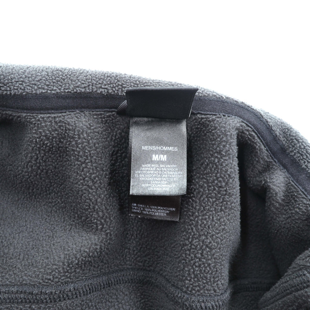 THE NORTH FACE Fleece Jacket M Black Drawcord FLASHDRY Moisture-Wicking, Quick-Drying Stand Collar A0FC US Standard