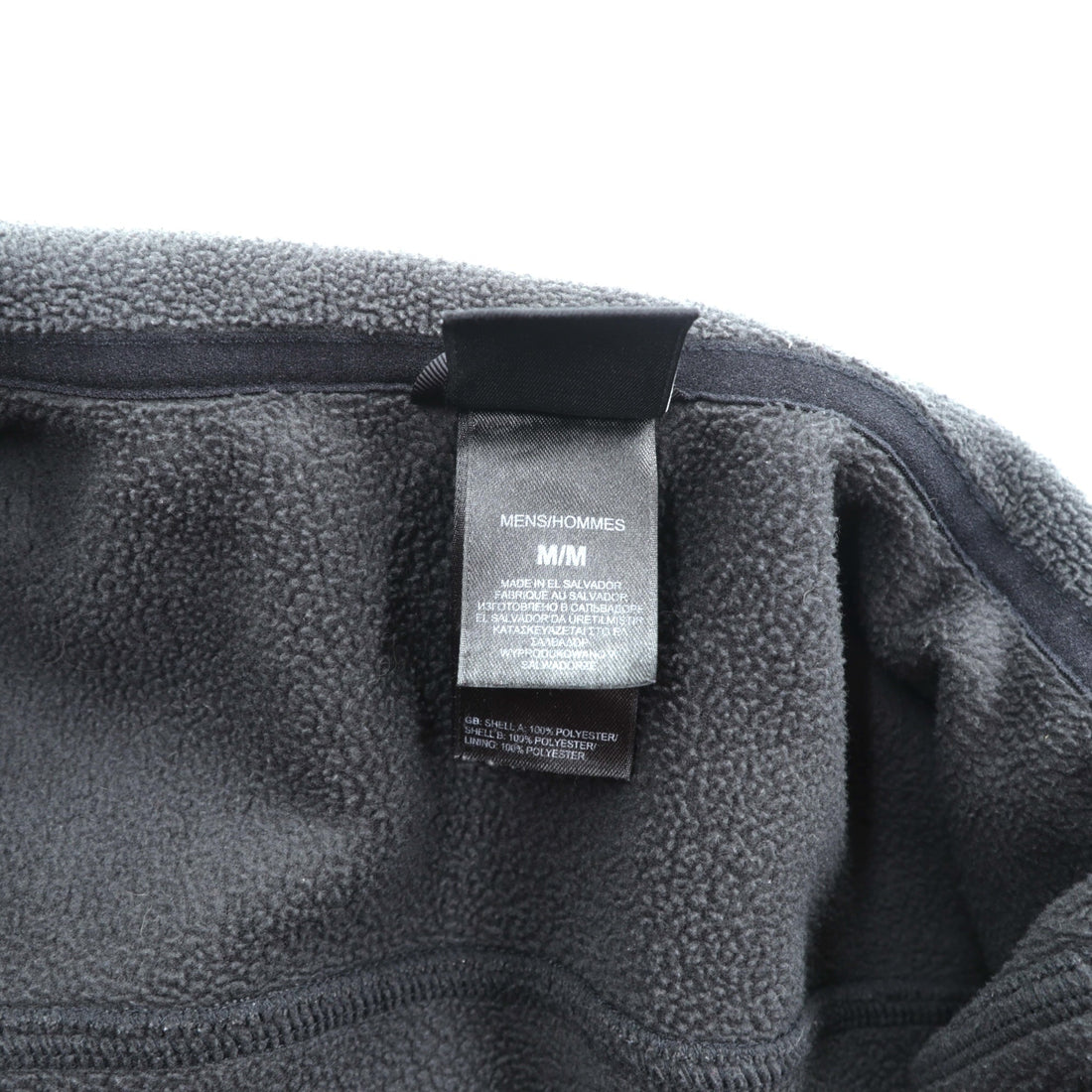 THE NORTH FACE Fleece Jacket M Black Drawcord FLASHDRY Moisture-Wicking, Quick-Drying Stand Collar A0FC US Standard