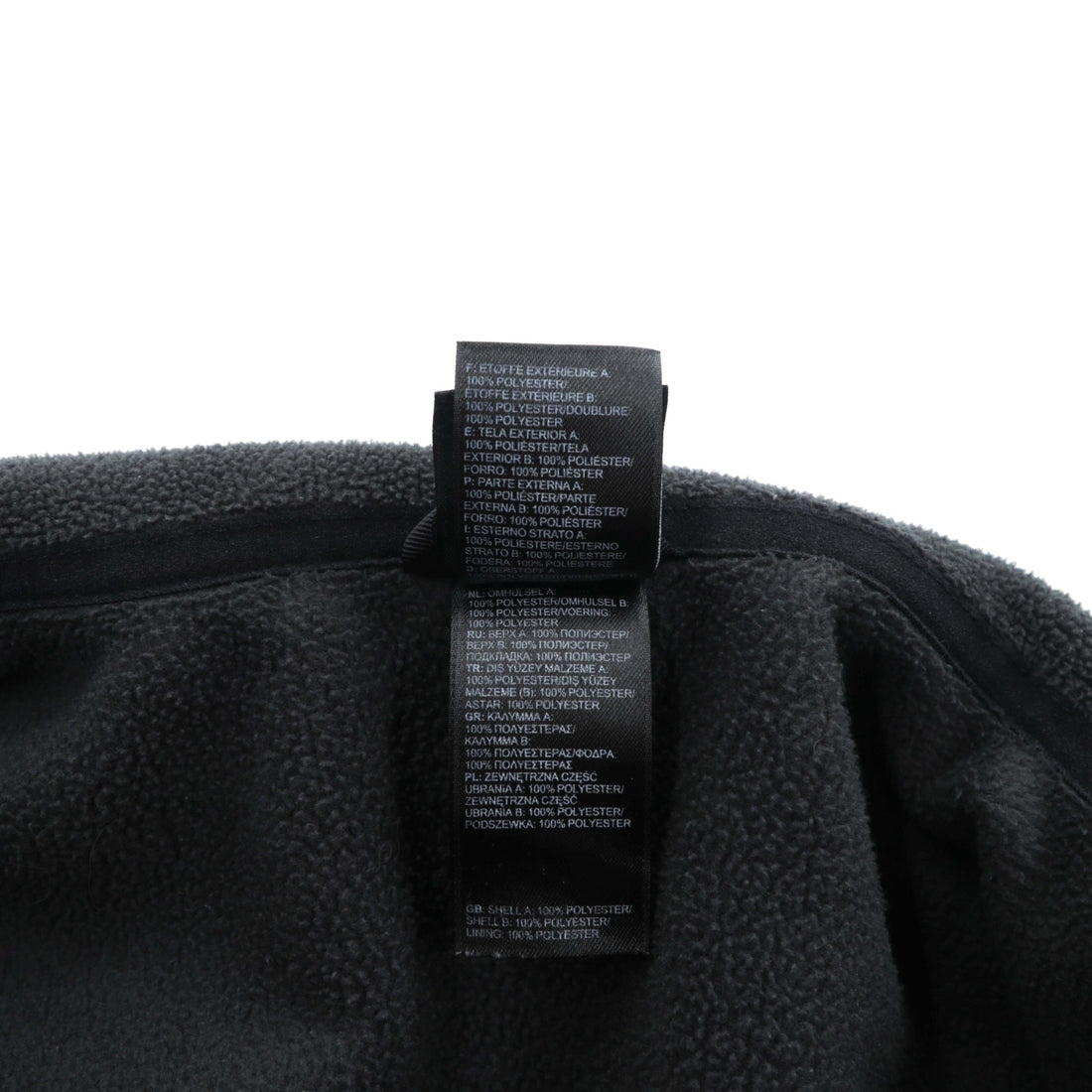THE NORTH FACE Fleece Jacket M Black Drawcord FLASHDRY Moisture-Wicking, Quick-Drying Stand Collar A0FC US Standard
