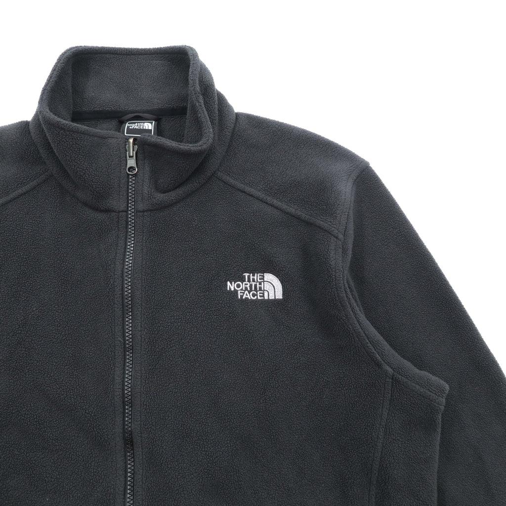 THE NORTH FACE Fleece Jacket M Black Drawcord FLASHDRY Moisture-Wicking, Quick-Drying Stand Collar A0FC US Standard