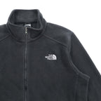 THE NORTH FACE Fleece Jacket M Black Drawcord FLASHDRY Moisture-Wicking, Quick-Drying Stand Collar A0FC US Standard