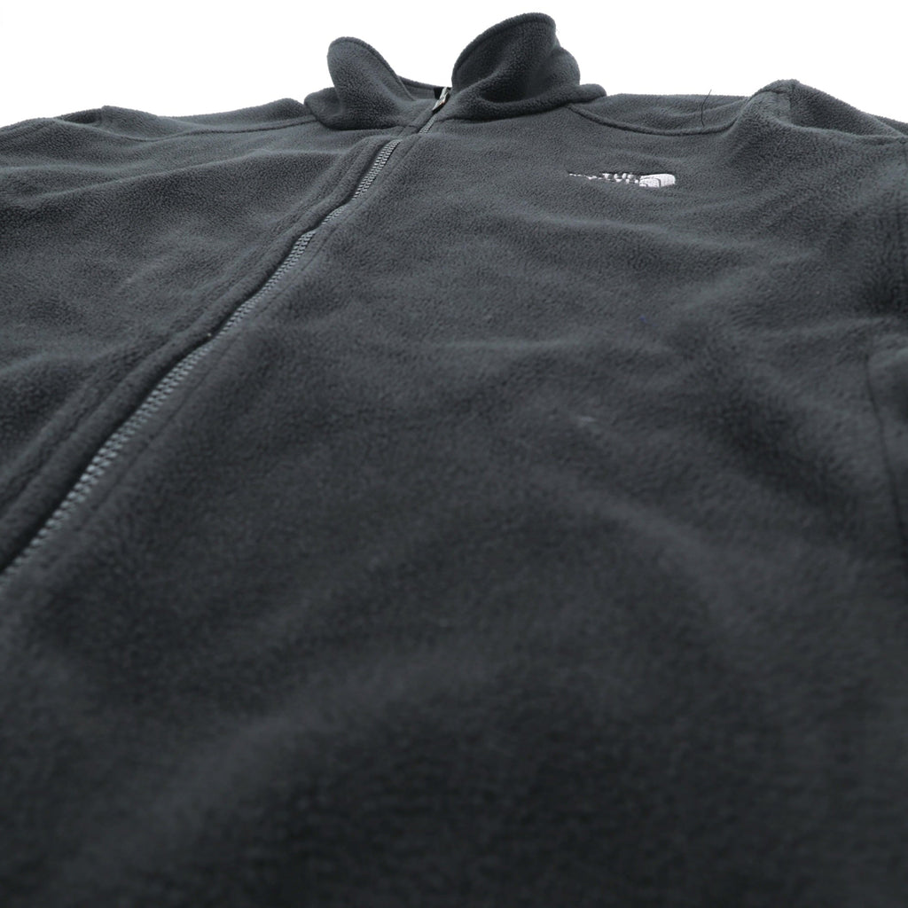 THE NORTH FACE Fleece Jacket M Black Drawcord FLASHDRY Moisture-Wicking, Quick-Drying Stand Collar A0FC US Standard
