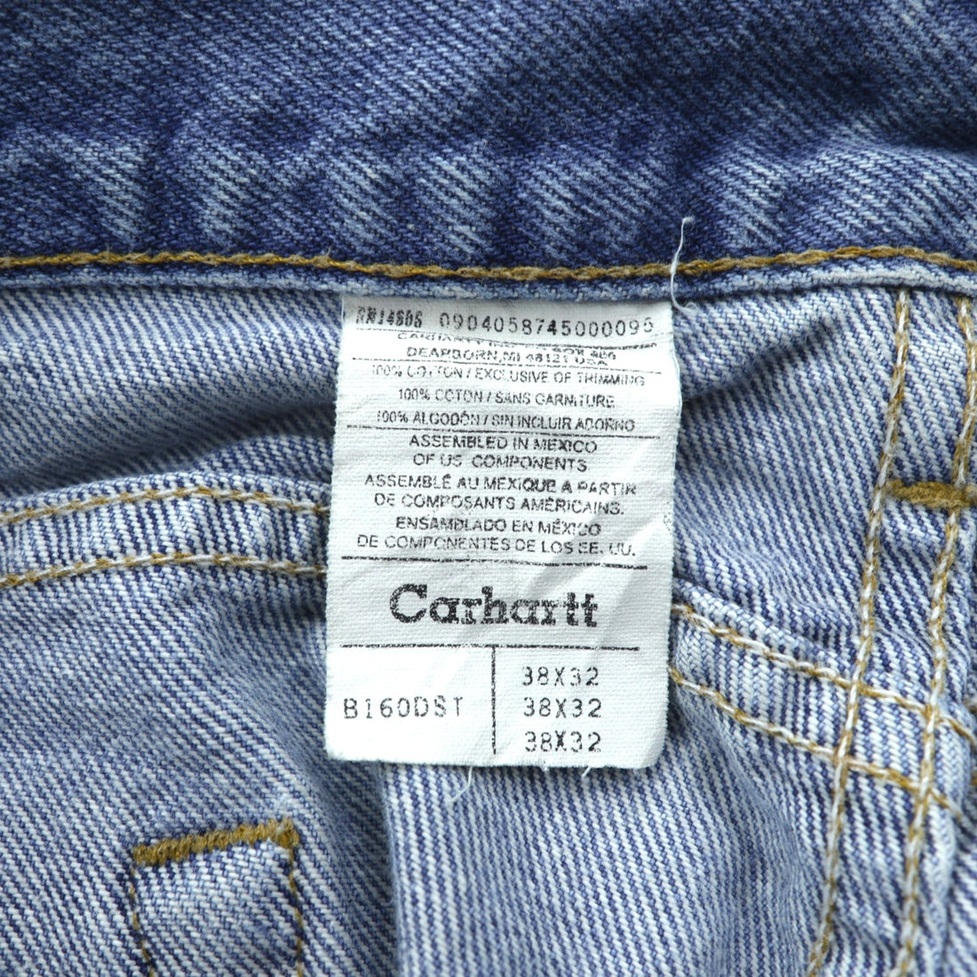 carhartt 5ポケット デニムパンツ ジーンズ XL インディゴ B160 DST