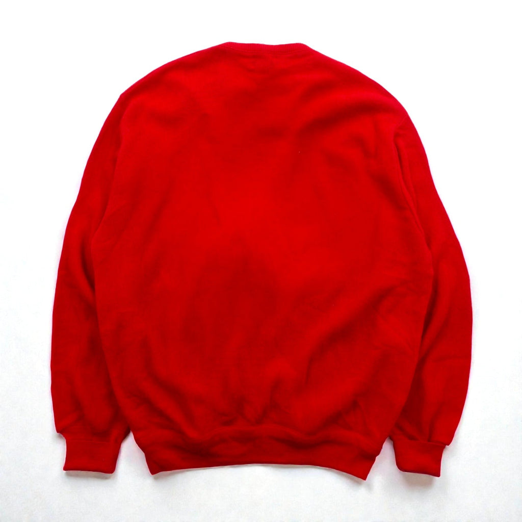 LACOSTE 80s Made in USA V-Neck Knit Sweater XL Red One Point Logo