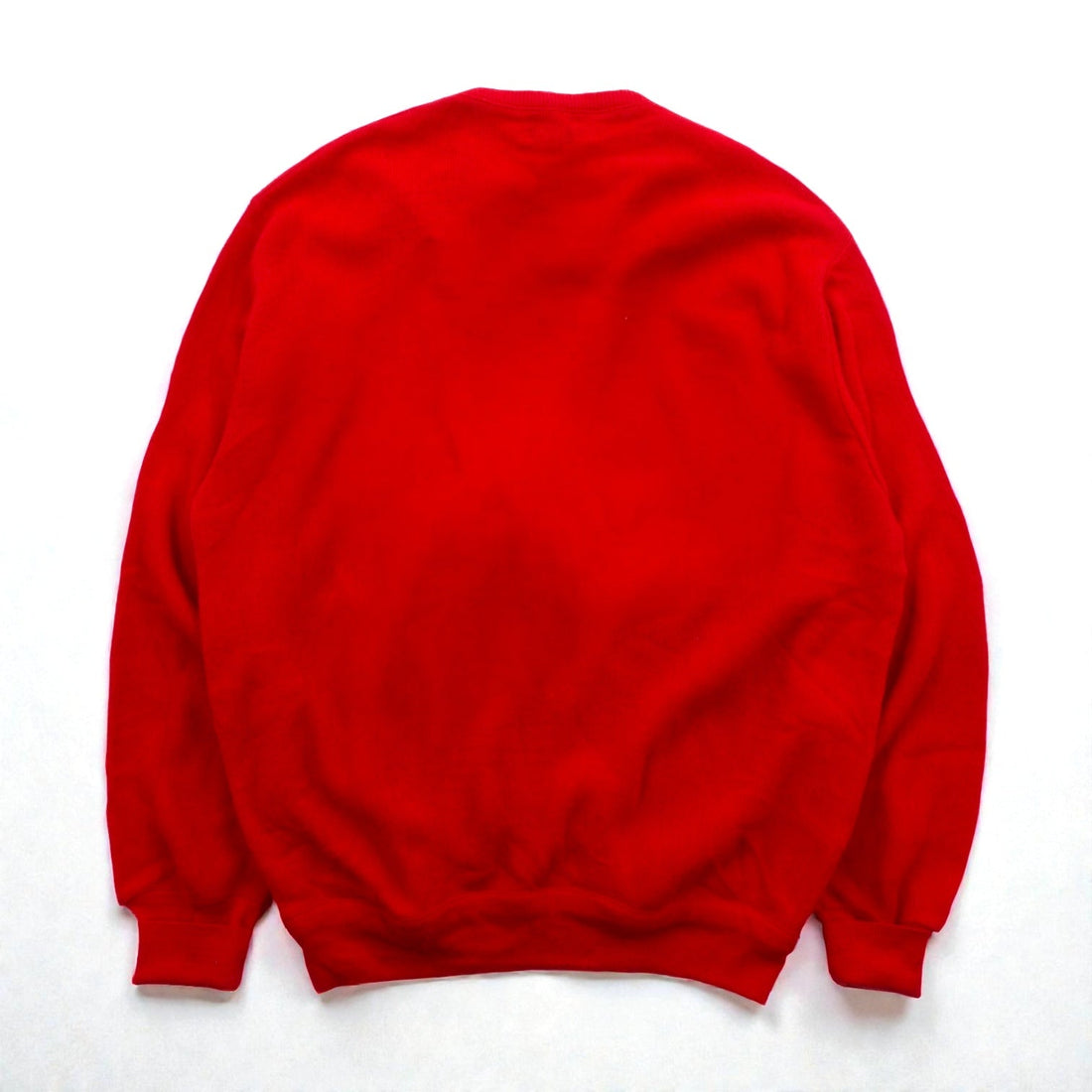 LACOSTE 80s Made in USA V-Neck Knit Sweater XL Red One Point Logo
