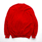 LACOSTE 80s Made in USA V-Neck Knit Sweater XL Red One Point Logo