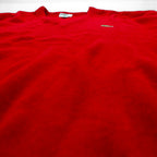 LACOSTE 80s Made in USA V-Neck Knit Sweater XL Red One Point Logo