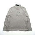 Woolrich Half Zip Fleece Pullover Sweater Jacket XL Beige HMQ00235