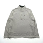 Woolrich Half Zip Fleece Pullover Sweater Jacket XL Beige HMQ00235