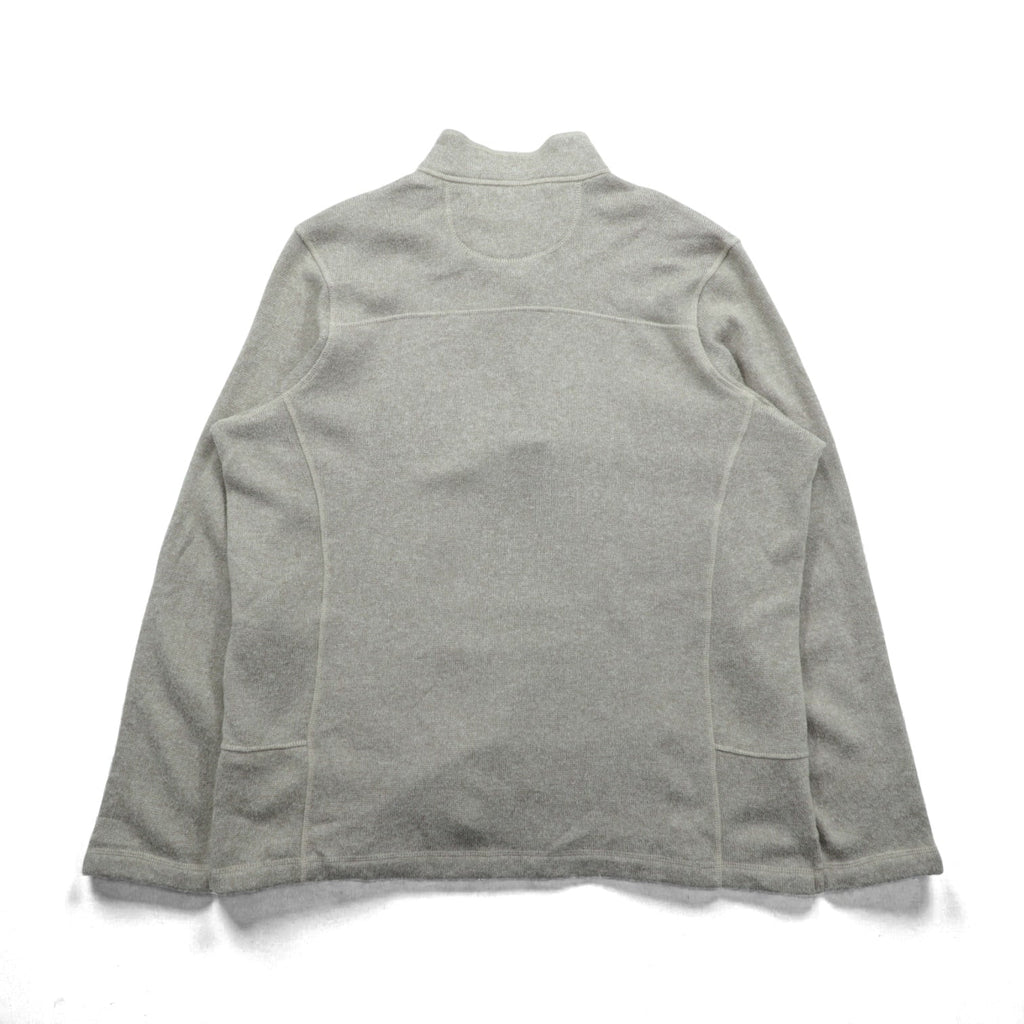 Woolrich Half Zip Fleece Pullover Sweater Jacket XL Beige HMQ00235