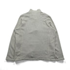 Woolrich Half Zip Fleece Pullover Sweater Jacket XL Beige HMQ00235