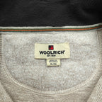 Woolrich Half Zip Fleece Pullover Sweater Jacket XL Beige HMQ00235