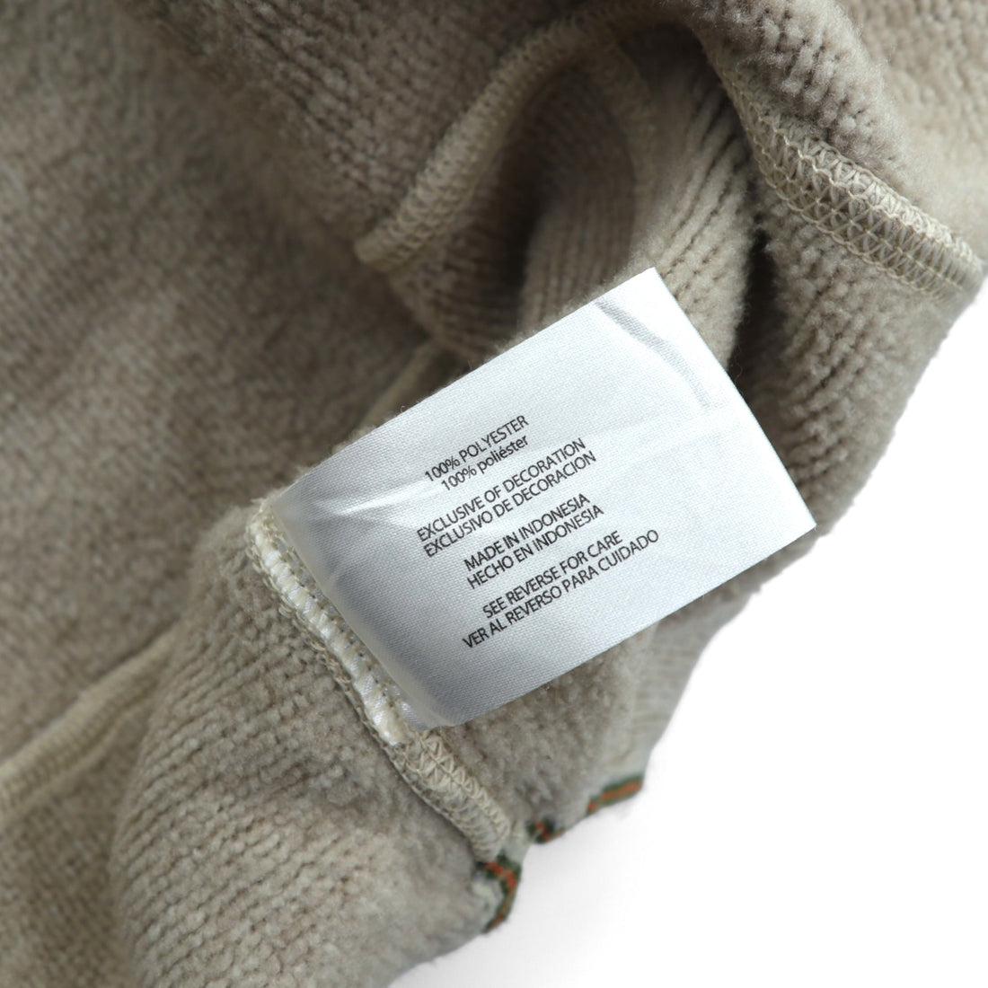 Woolrich Half Zip Fleece Pullover Sweater Jacket XL Beige HMQ00235