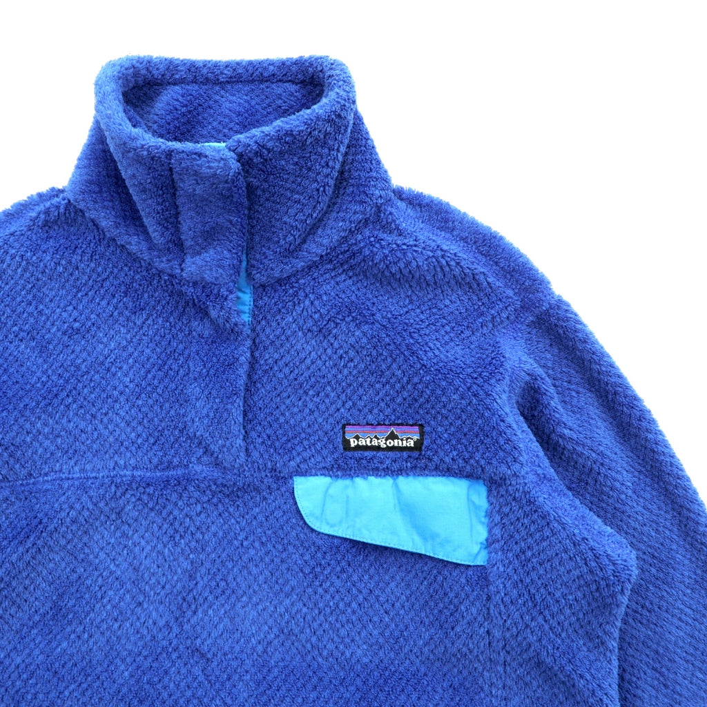 Patagonia Retool Snap-T Pullover Polartec Fleece Jacket, Small, Blue, with Stand Collar, Thermal Pro, 25441 FA11