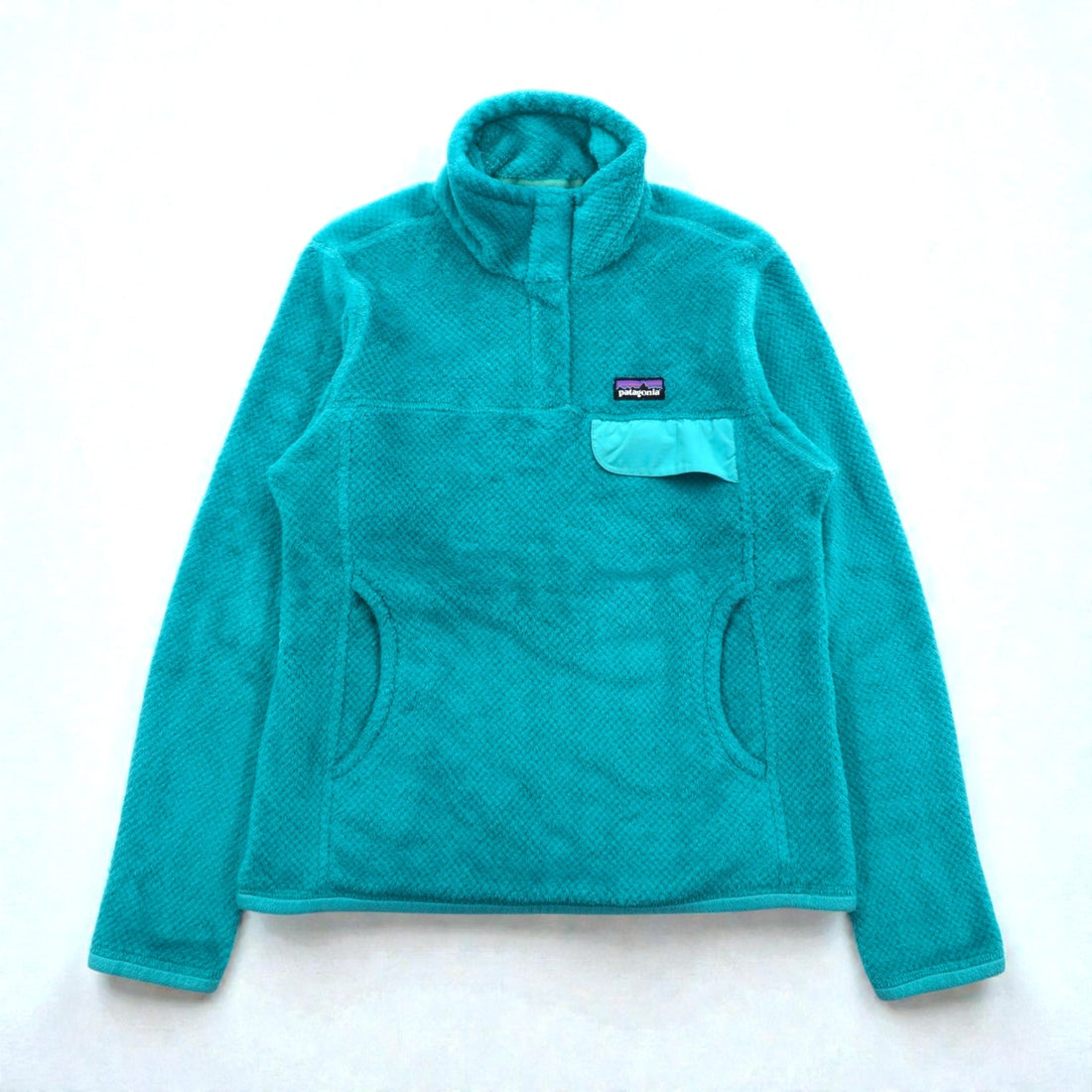 Patagonia Retool Snap-T Pullover Polartec Fleece Jacket, Small, Stand Collar, Thermal Pro, Green, 11880 FA12