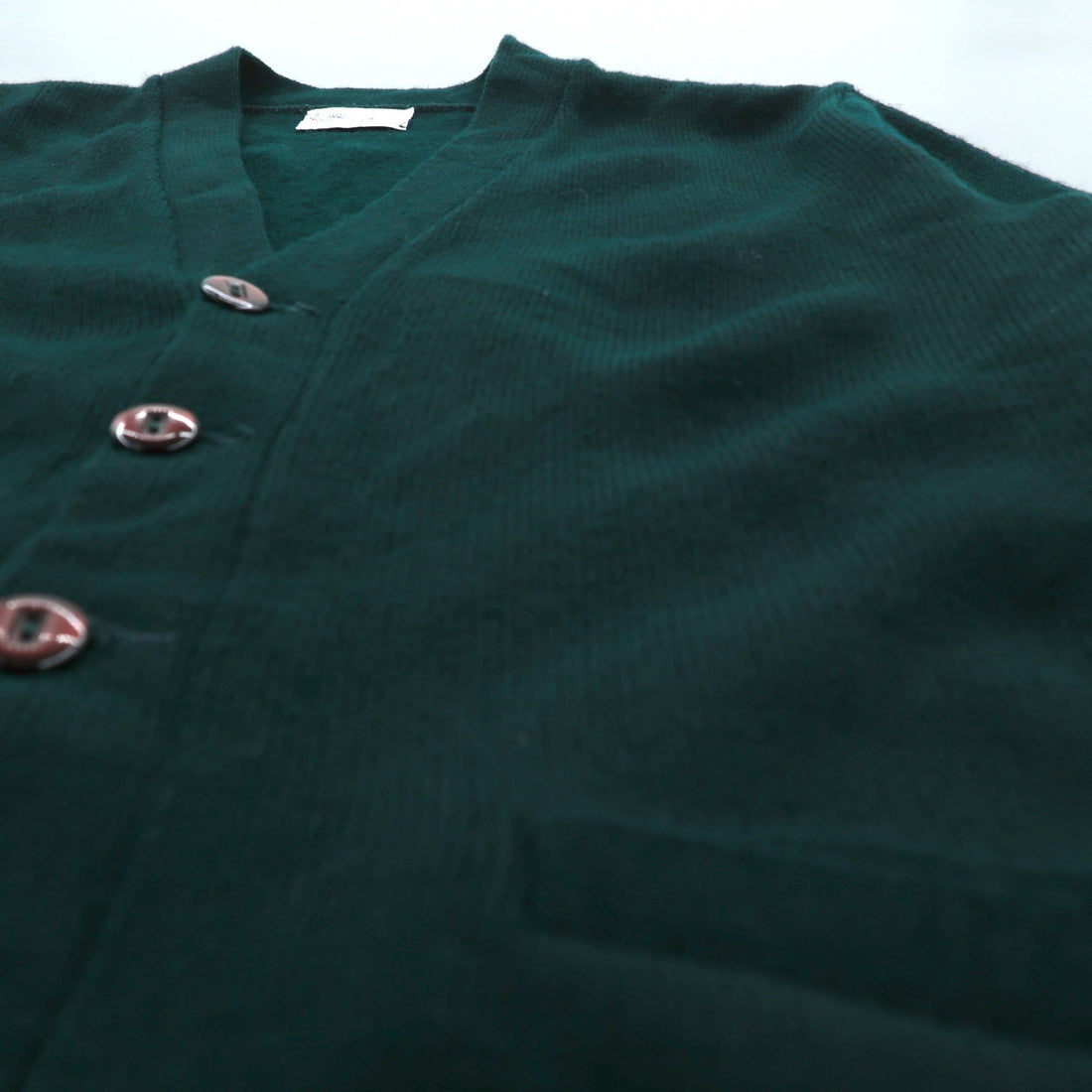 Shannon & Johnson 90s USA Vintage Knitwear ニット カーディガン M グリーン ウール 90年代 USA製