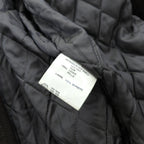 BEAMS 90s Shawl Color Double-Breasted Mouton Soutien Collar Coat, Medium, Brown Leather, Quilted Lining, LEATHER WORKS, EXCLUSIVELY