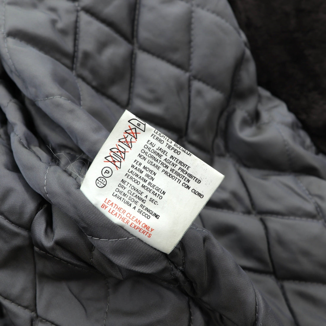 BEAMS 90s Shawl Color Double-Breasted Mouton Soutien Collar Coat, Medium, Brown Leather, Quilted Lining, LEATHER WORKS, EXCLUSIVELY
