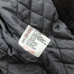 BEAMS 90s Shawl Color Double-Breasted Mouton Soutien Collar Coat, Medium, Brown Leather, Quilted Lining, LEATHER WORKS, EXCLUSIVELY