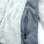 Columbia Pile Fleece Jacket, Large, White, Stand Collar, Fast Beauty Plush, XL6620