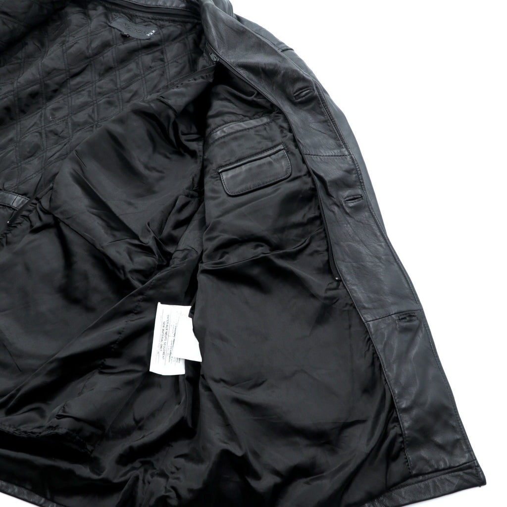 Action 90s Vintage Black Leather 3B カーコート レザー コート L キルティングライナー 着脱式 THE OLDE HIDE HOUSE