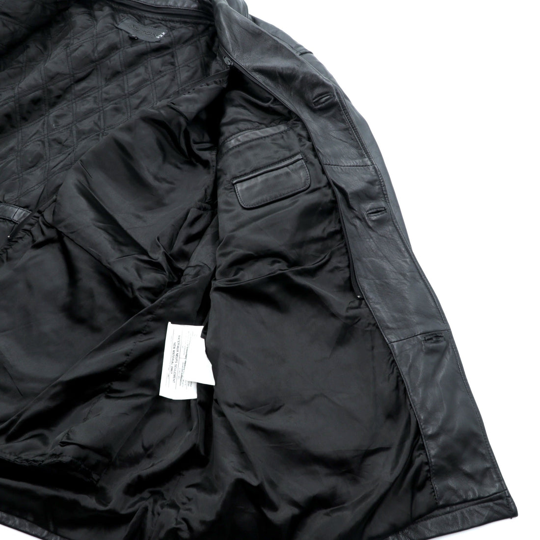 Action 90s Vintage Black Leather 3B カーコート レザー コート L キルティングライナー 着脱式 THE OLDE HIDE HOUSE