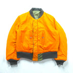 US Military 90s Vintage MA-1 Flight Jacket GREENBRIER 米国製 フライトジャケット M カーキ 中綿 リバーシブル EMARジップ MIL-J-8279 90年代 USA製