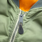 US Military 90s Vintage MA-1 Flight Jacket GREENBRIER 米国製 フライトジャケット M カーキ 中綿 リバーシブル EMARジップ MIL-J-8279 90年代 USA製