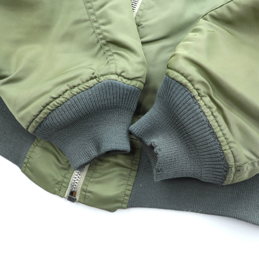 US Military 90s Vintage MA-1 Flight Jacket GREENBRIER 米国製 フライトジャケット M カーキ 中綿 リバーシブル EMARジップ MIL-J-8279 90年代 USA製