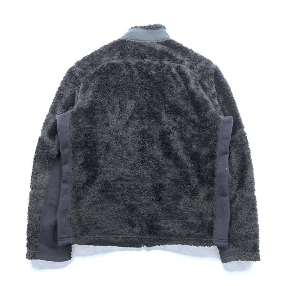RLX Ralph Lauren ナイロン切替 フリースジャケット L ストレッチ ダブルジップ スタンドカラー ブラック