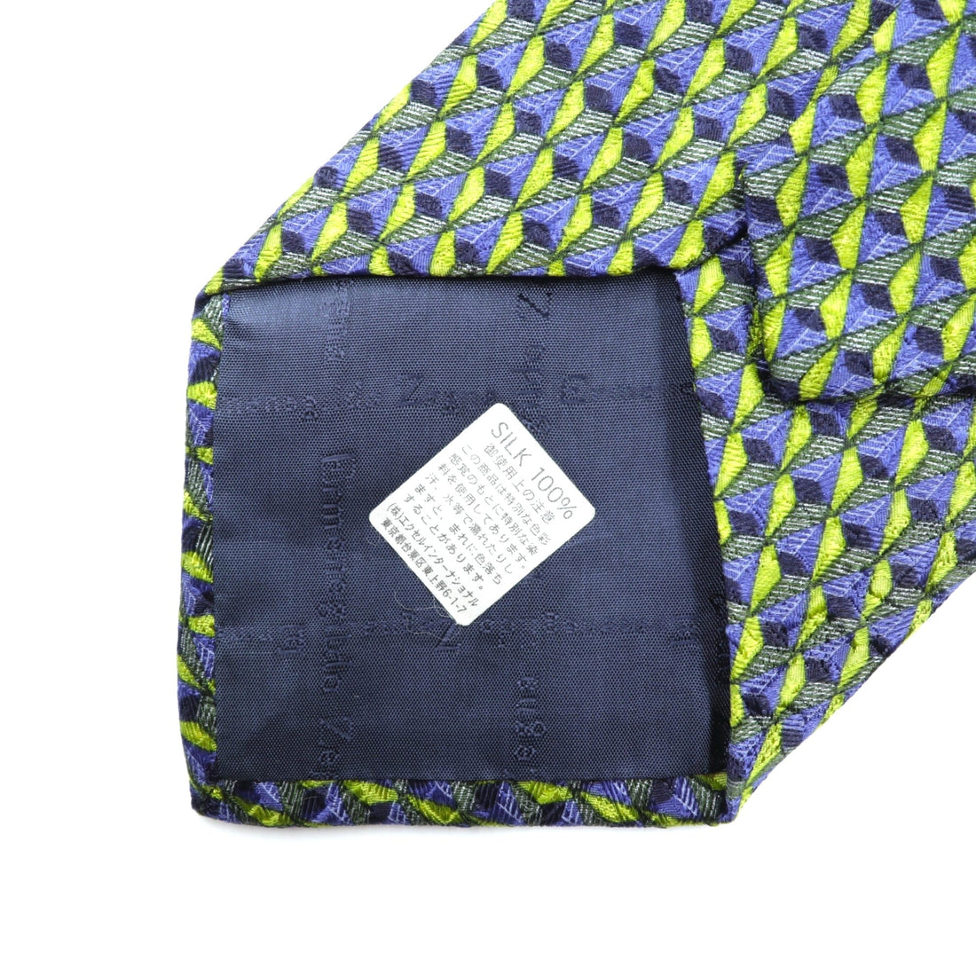 Ermenegildo Zegna ネクタイ シルク 総柄 ジオメトリック 幾何学模様 イタリア製