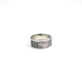 HARLEY DAVIDSON Embossed Logo Silver Ring, Size 18, 925, USA Hallmark RL6