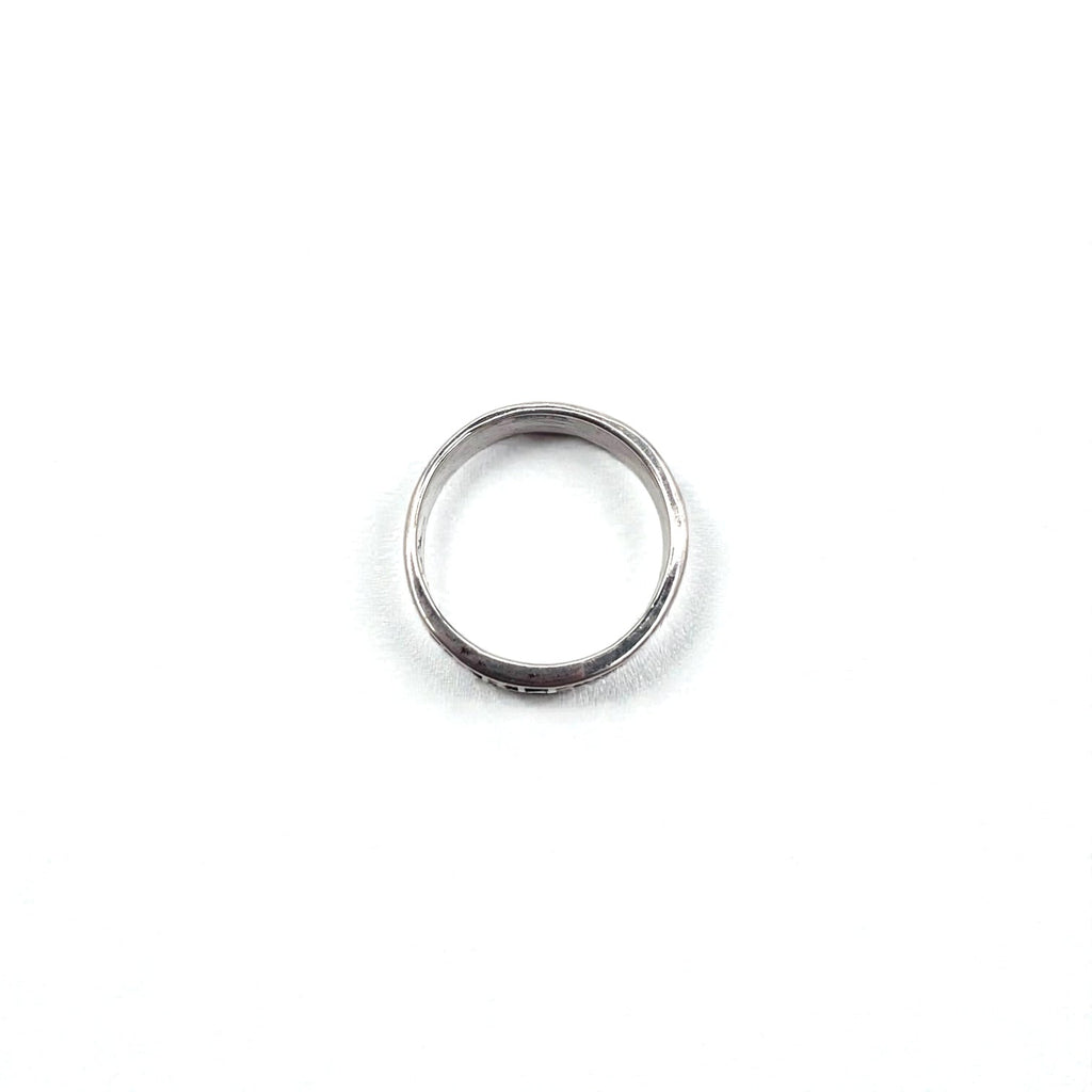 HARLEY DAVIDSON Embossed Logo Silver Ring, Size 18, 925, USA Hallmark RL6