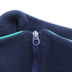 THE NORTH FACE 80s Made in USA Vintage Pullover Fleece Jacket, Small, Navy, Half Zip, High Neck, Stand Collar, Brown Tag, TALON Zip