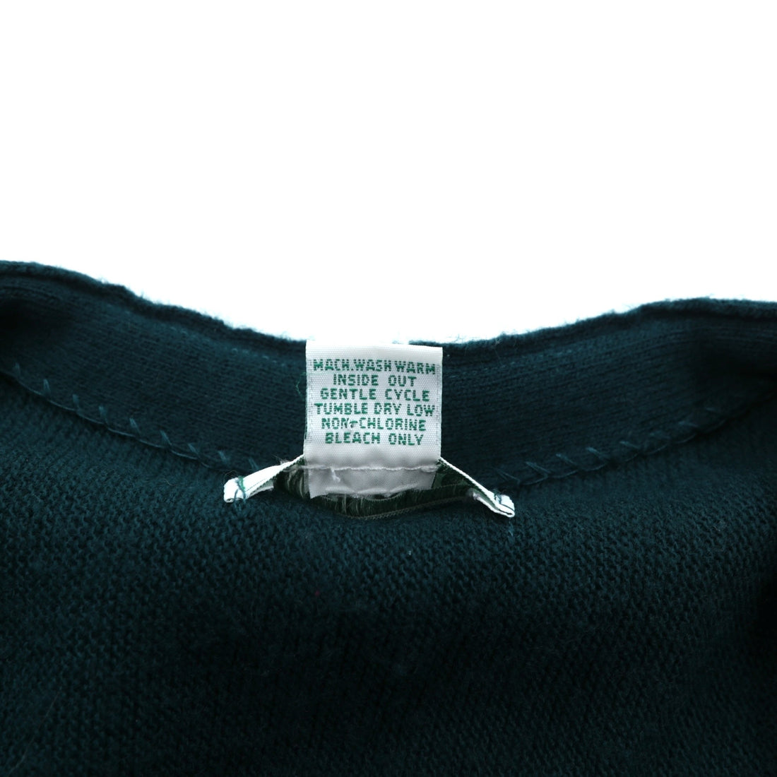 IZOD 90年代 USA製 Vネック ニット カーディガン XL グリーン アクリル ワンポイントロゴ