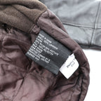 Kenneth Cole レザーコート 中綿 チェスターコート L レザー ウエストベルト付き エポレット 比翼