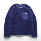 Patagonia ロスガトス クルー Los Gatos Crew ボア フリースジャケット M ネイビー プルオーバー 胸ポケット 25895