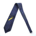 Salvatore Ferragamo Tie, Blue Silk, Allover Pattern, Small Print, Insect, Made in Italy