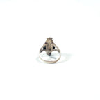 Vintage Navajo Indian Jewelry Ring ナバホ族 ターコイズ リング 指輪 16号 シルバー STERLING ホールマーク 刻印