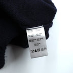 LACOSTE Shoulder Zip High Neck Knit Sweater, XL, Navy, French Design