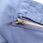Vintage 80s MA-1 Bomber Jacket フライトジャケット M ネイビー ナイロン 棒TALON 80年代