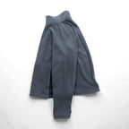 THE NORTH FACE Stand Collar Full Zip Fleece Jacket M Drawcord Gray