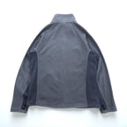 THE NORTH FACE Stand Collar Full Zip Fleece Jacket M Drawcord Gray