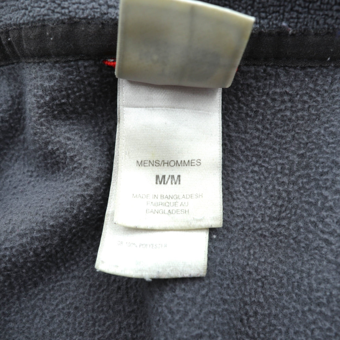 THE NORTH FACE Stand Collar Full Zip Fleece Jacket M Drawcord Gray