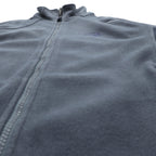 THE NORTH FACE Stand Collar Full Zip Fleece Jacket M Drawcord Gray