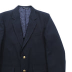 Sears 70年代 USA製 2B テーラードジャケット ブレザー M ネイビー 金ボタン 紺ブレ PERMA-PREST CLASSIC COLLECTION
