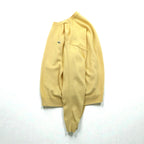 LACOSTE 80s Knit Sweater L Yellow Wool One Point Logo