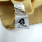 LACOSTE 80s Knit Sweater L Yellow Wool One Point Logo