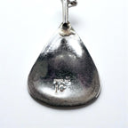 Vintage Sterling Silver Pendant with Turquoise Drop Necklace, Hallmark, Hopi Chain