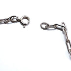 Vintage Sterling Silver Pendant with Turquoise Drop Necklace, Hallmark, Hopi Chain